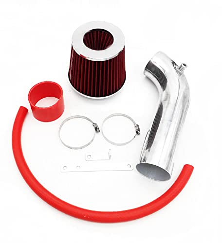 EMUNA COMPATIBLE PERFORMANCE AIR INTAKE SYSTEM KIT FOR 2007-2010 Dodge Caliber 1.8L 2.0L 2.4L L4 Engine/2007-2010 Je-ep Compass/Patriot 2.0L 2.4L L4 Engine (RED)