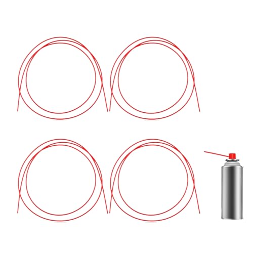 Tubos flexibles rojo 4 pcs 130 cm para spray miniatura 1