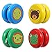 balacoo Interessante per Bambini Yo- Yo Yo- Yo Giocattoli del Fumetto di Legno Dito Yo- Yo Yo- Yo Giocattolo Coccinella Yoyo Palle Principiante di Legno Yo- Yo di Legno Yoyo Set