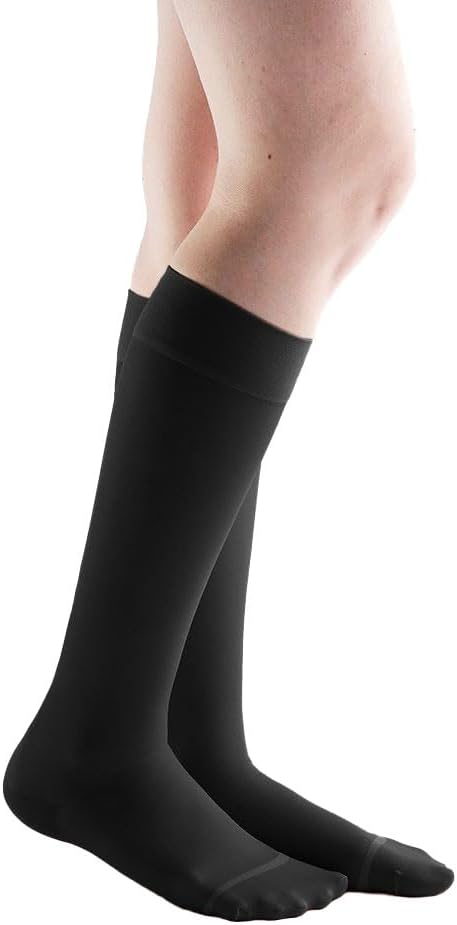 Actifi 20-30 mmHg Knee High Sheer Compression for Women, Closed Toe, Breathable Fabric - Best for Athletic Running, Cycling and Fatigue Relief