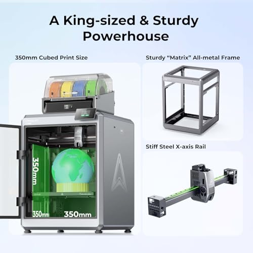 Creality K2 Plus Combo 3D Printer, Multi Color Printing with New CFS, Max 600mm/s Printing Speed, Full-auto Leveling, Next-Gen Direct Drive Extruder, Dual Al Camera, Build Volume 350 * 350 * 350mm - Image 3