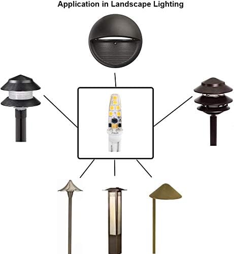 Miniatura 7 de PYJR Bombillas LED T10 con base de cuña de 12 V de bajo voltaje para paisaje, CACC 12 V, 2 W, 200 lm, 3000 K blanco cálido, para iluminación de