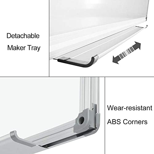 Xiwode Magnetic Dry Erase Board, Wall Mounted Whiteboard, 90 X 60 Cm, Lightweight White Board, Wall Mounted Board For Kids, Home, Office, School #TOP2