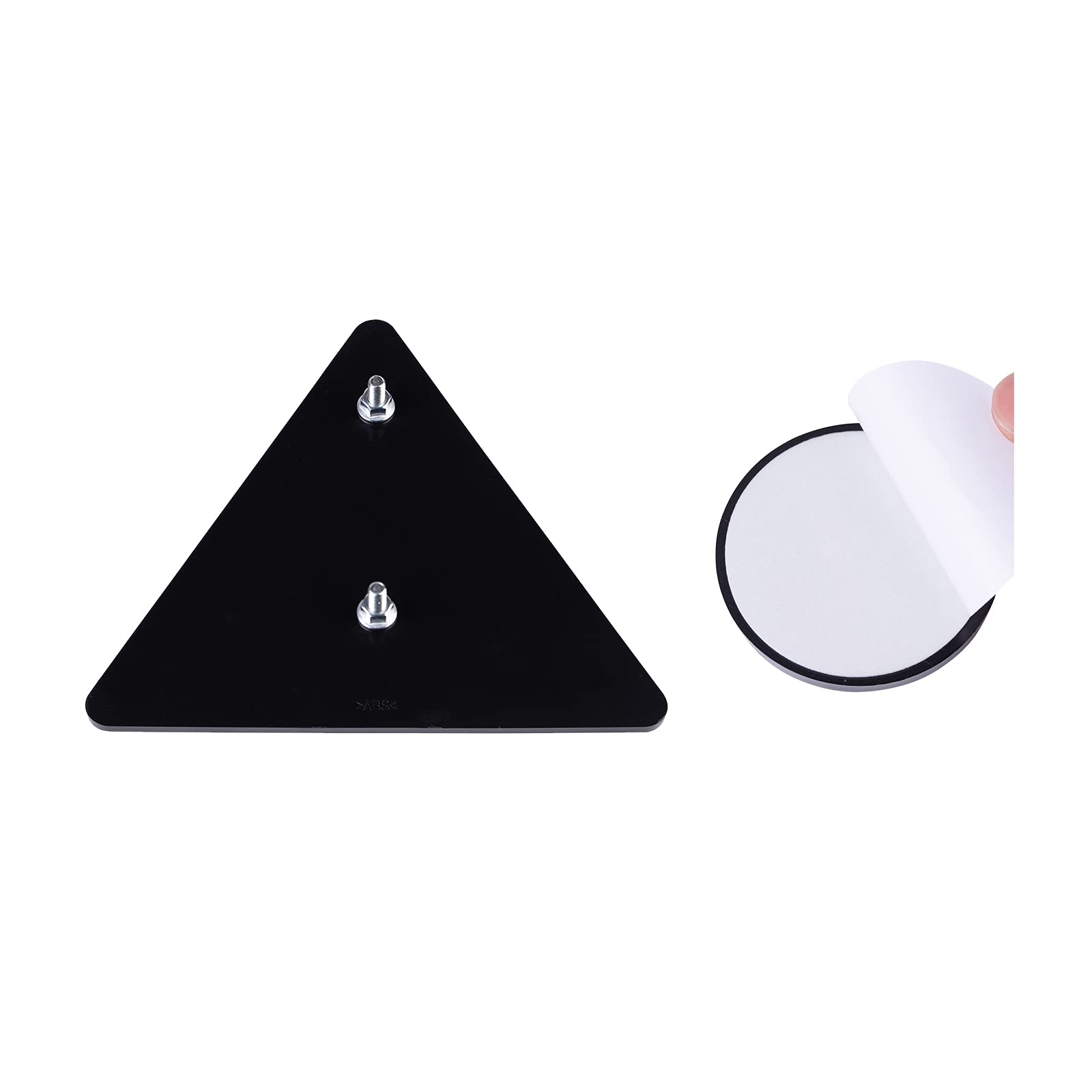 Catarifrangente Rimorchio, 2 x Catarifrangente Triangolare Rosso Fissaggio a Vite, 2 x Rosso 4 x Giallo 2 x Bianco Catarifrangente Autoadesivo Tondi, per Camion Rimorchio RV Caravan