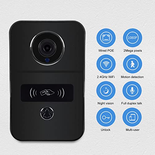 Amocam CW02-BK Wifi Video Doorbell With Chime, Wireless Video Intercom, Direct To Wi-Fi Or Poe thumb #7
