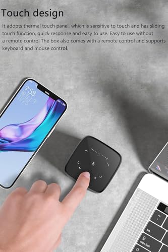 Image of GTBOX C2000 Mini Projector with 5G WiFi and Bluetooth, DLP Portable Outdoor Projector, Native 540P (4K Supported), Auto Focus & Keystone, Built-in 8000 mAh Battery, Dual 5 W Speaker for Home