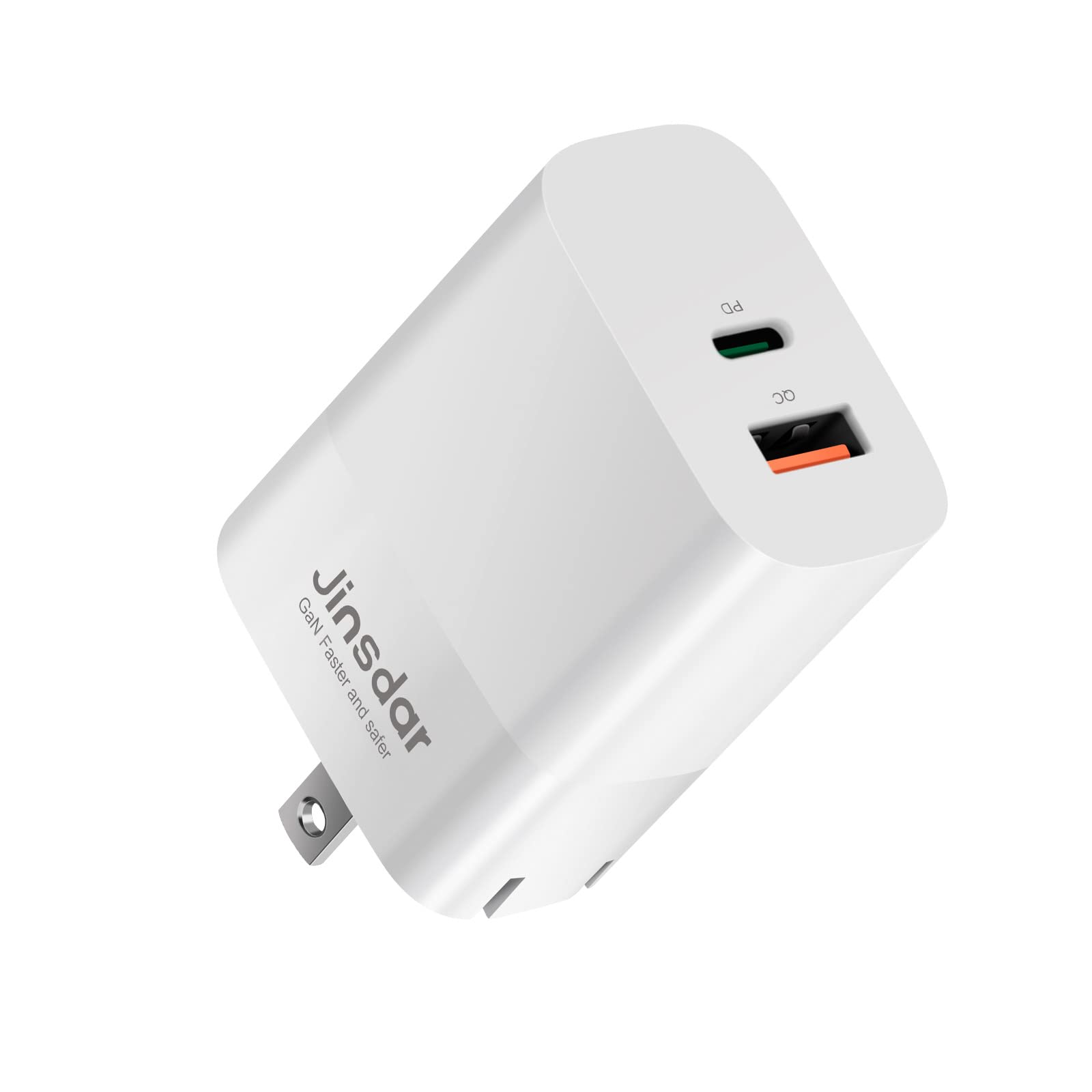 pack of 6. 65W USB C Charger Block for Laptop, Jinsdar PD 3.0 PPS GaN Wall Charger Compact Dual Port USB-A and USB-C Fast Charging Power Adapter for MacBook Pro/Air, Samsung Galaxy, HP, iPhone, Pixel