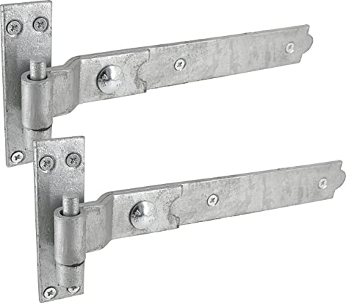 IRONTITE® Cranked Galvanised Gate Hinges Heavy Duty 300mm (12")