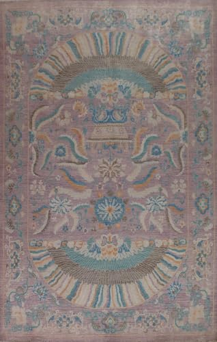 Rug Source Oushak Wool Area Rug Hand Knotted Floral