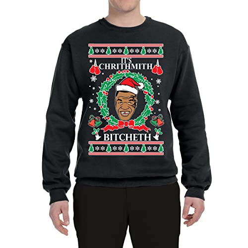 It'S Chrithmith Bitcheth Lisp Ugly Christmas Sweater Unisex Crewneck 4 It’S Chrithmith Bitcheth Lisp Ugly Christmas Sweater Unisex Crewneck