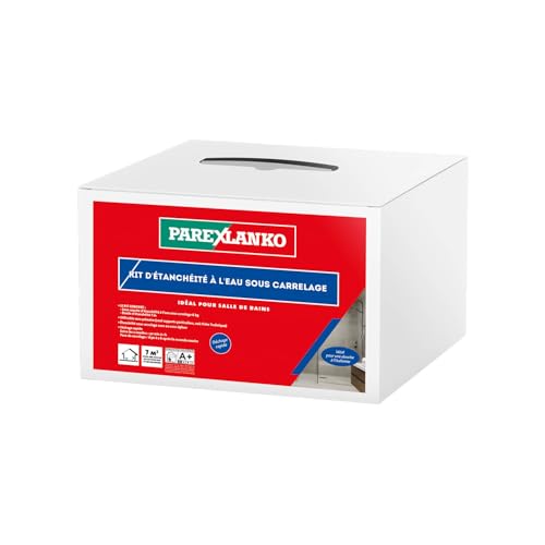 PAREXLANKO - Kit d'étanchéité à l’eau sous carrelage -Sous-couche d'étanchéité et bande d'étanchéité - Idéal pour salle de bains et douche à l'italienne -...