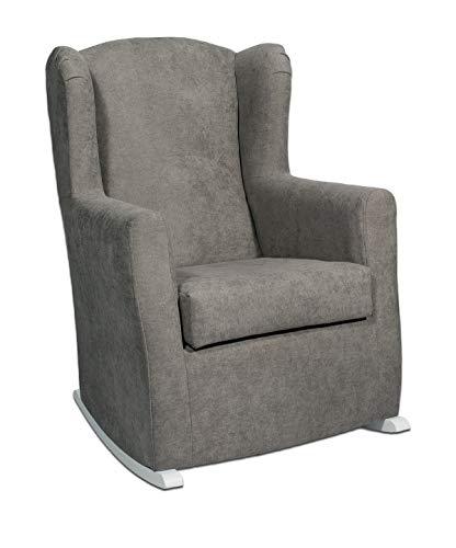 Top-Confort Sillón Orejero Balancín, Gris, Talla Única