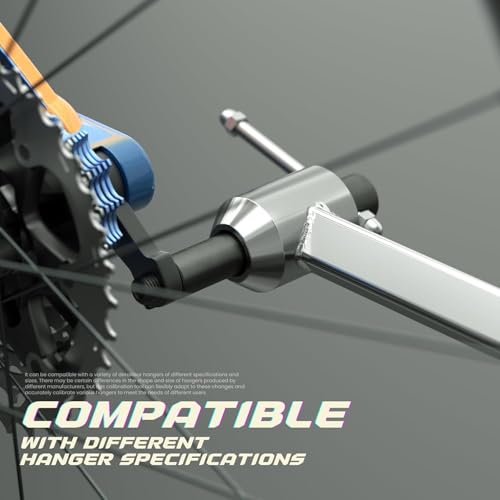 BINGOX Derailleur Hanger Alignment Tool – Bicycle Rear Derailleur Hanger Gauge for 20\"-29\" Wheels – 304 Stainless Steel Wheel Alignment Tool for MTB, Road Bikes, UDH, Bike Repair and Maintenance - Thumbnail 4