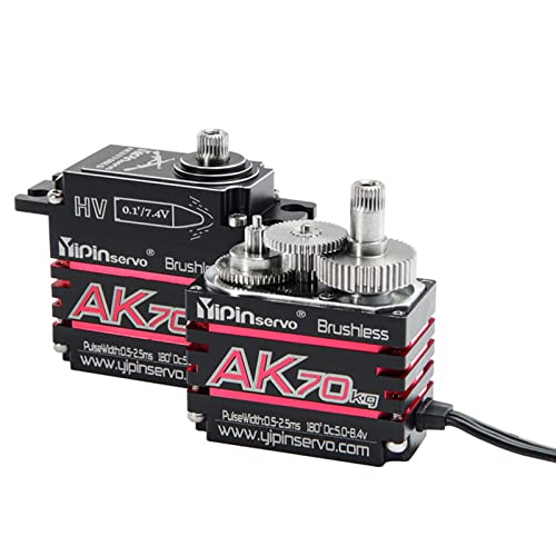 Servo digital 70KG AK70 270°: servo brushless impermeable para coche control remoto 1/10 4