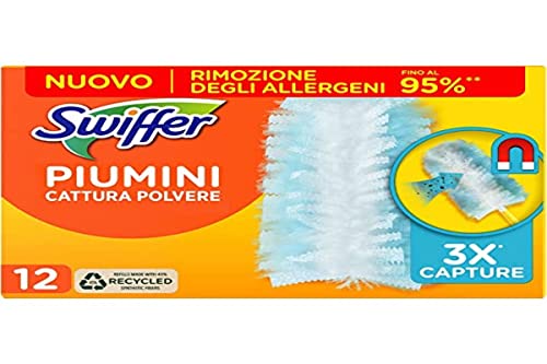 Swiffer Staubwedel, Staubfänger, 12 Bettdecken, fängt Staub und Schmutz auf und erreicht die schwierigsten Stellen im Haus, bis zu 95% Allergene in weniger