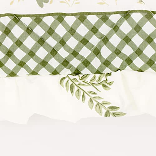 Ruffle Quilted Pillow Shams Cotton Floral Pillowcase 2 Of Set Dust Ruffle Drape Fitted Sheet (Beige Pillow Sham, 20X26) #TOP3