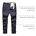 MZNBURAM Men's Classic-Fit Straight Casual Fashion Non-Stretch Cotton Chino Pants (40, Navy Blue)