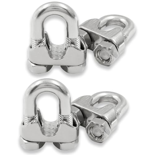 Image of 1 /2 Inch M12 304 Stainless Steel Wire Rope Cable Clip Clamp