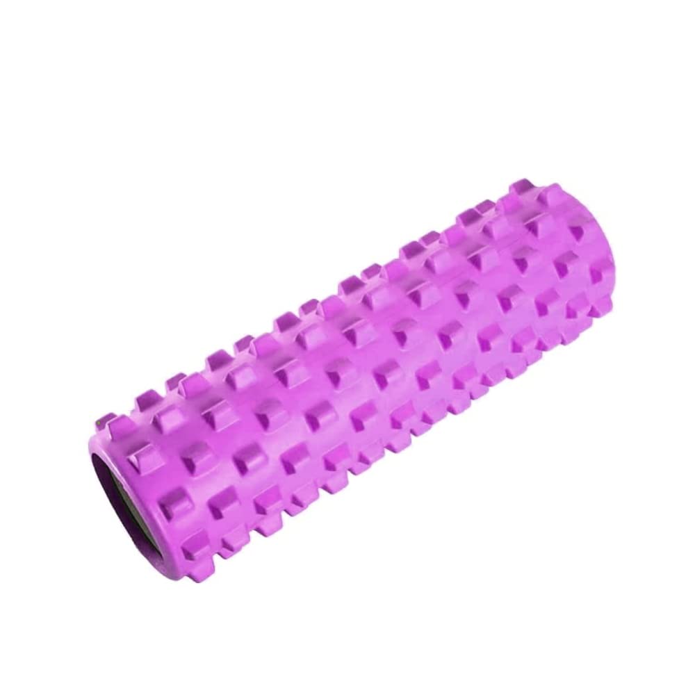 FFitness Nieodkształcalny wałek do masażu mięśniowego do terapii wyzwalacza punktowego - Self-Masaż Mięśniowo-powięziowy - 33 x 13cm - Crossfit Stretching Yoga Pilates Fizjoterapia (Różowy)