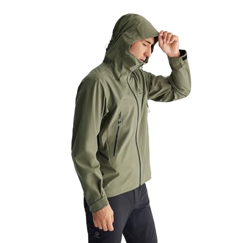 KAILAS Men's Rain Hard Shell Jacket Hooded Waterproof Windproof Breathable Lightweight Hiking Mountain Outdoor Jacket2