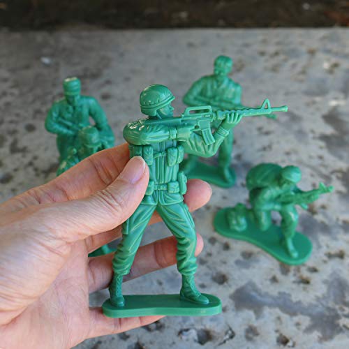 Giftexpress 12Pc 5" Large Green Army Men, Us Military Soldiers, Action Figure Set #TOP2