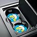 Smurfette Face Car Coasters, Pack of 2, 2.5