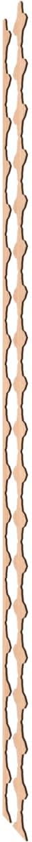 Ekena Millwork 94"H x 1/4"T Pandora Adjustable Wood Decorative Slat Wall Panel Kit, Hickory (contains 16 Slats + 1 Straight Edge Starter Slat)