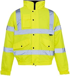 Supertouch 36881 HI VIS Standard Storm Bomber Jacket, GO/RT Orange, Small