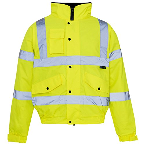 Supertouch 36842 Hi Vis Bomber Jacket, Medium, Yellow