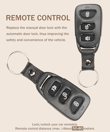 Bylikeho KTLXTJ0001 4Pcs Power Door Lock Kit,Car Accessories Universal Car Door Lock Remote Lock Kit,Car Keyless Entry System thumb #4