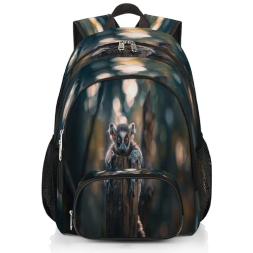 Sac à dos lémurien XXL à grande capacité pour l'école et l'ordinateur