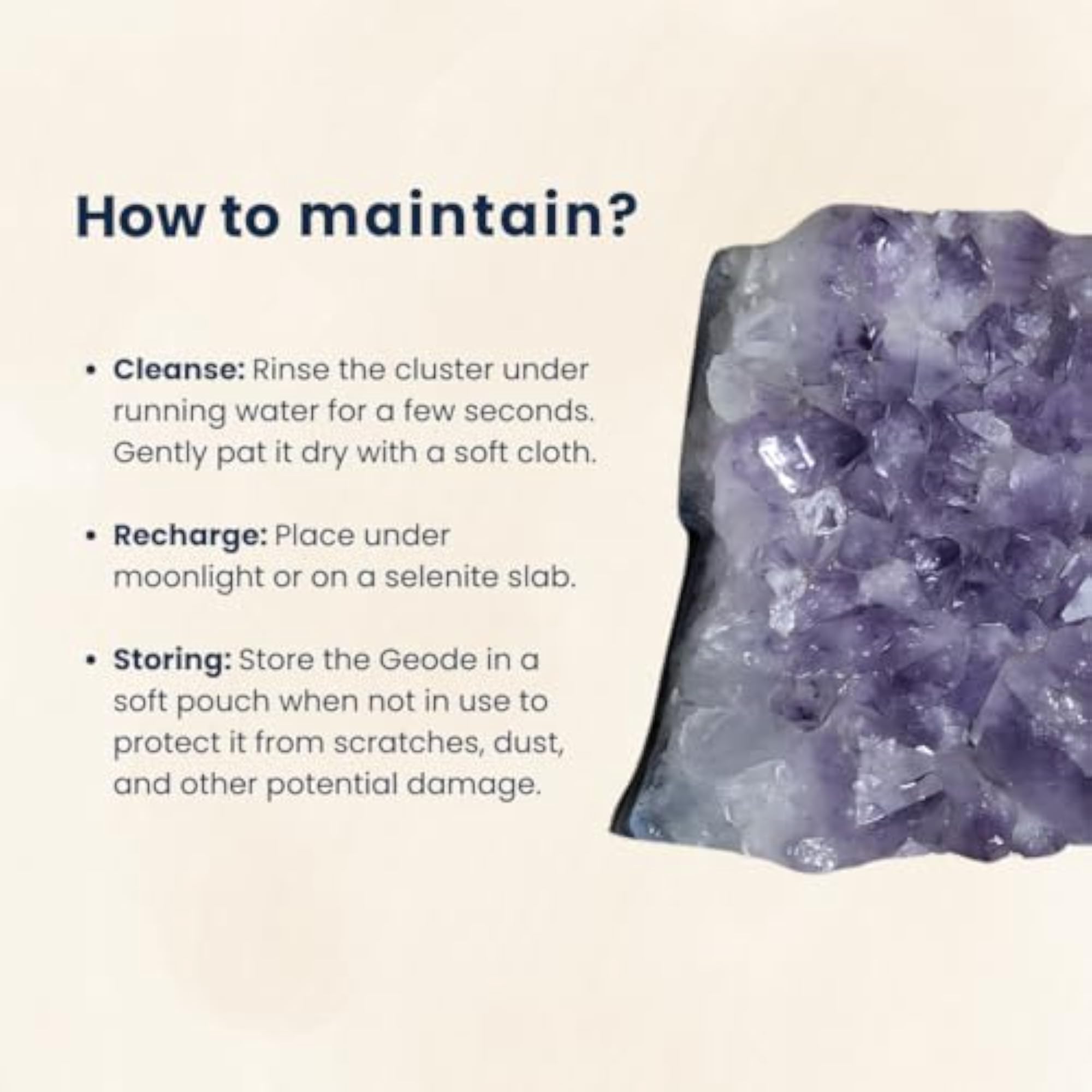 Healing Amethyst Cluster for Protection and Decor