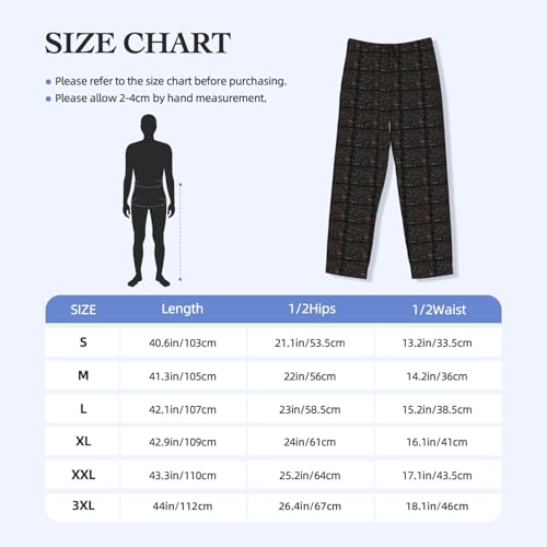 Pyjama formule mathématique pour homme en coton léger décontracté - 2