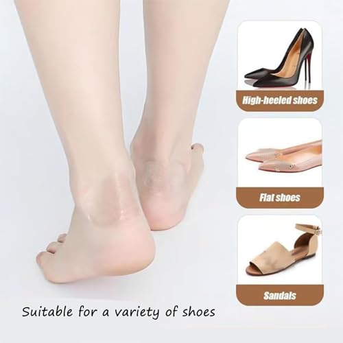 Image of Zealburst Self Adhesive Invisible Heel Anti-Wear Sticker, Waterproof Anti Wear Foot Care Heel Protection Pad, Ultra-thin transparent self-adhesive heel anti-friction sticker, Prevent Blisters (100PCS)