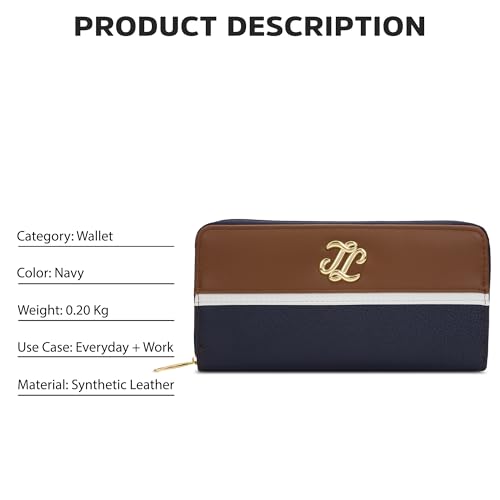 Image of Lavie Signature Women's St.Cloud Colourblock Zip Around Wallet | Gift for Women