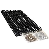 Leistenklammern Befestigungsclip 100 Clips mit Schrauben und Dbel passend fr Kronotex Ktex 1, Ktex 4 und Ktex 6 Hochglanz Sockelleisten.