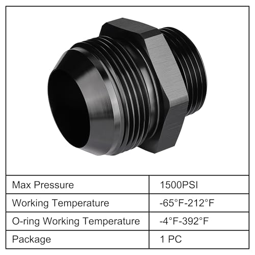 Image of EVIL ENERGY 20AN Flare to AN16 ORB Male O-Ring Fitting Adapter