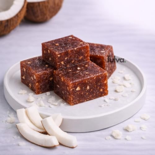 Image of Fulva Dry Coconut Halwa 200g, Authentic Kozhikoden Halwa, Traditional Kerala Sweet, Soft Chewy, Indian Dessert Sweet, Festival, Gifting & Celebration Coconut Dessert