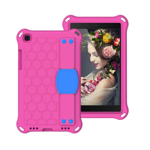 Coque antichoc Samsung Galaxy Tab A 8 2019 T290 sangle anti-chute rose
