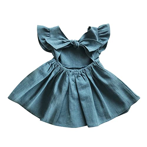 Vestido de fiesta de algodón para niña, mangas voladoras, vestido de princesa, vestido de fiesta, vestido de boda, vestido de niña, vestido de princesa, vestido de baile, vestidos de playa, vestidos