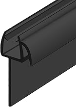 750mm Glass Shower Door Rubber Seal Strip Gap 6 mm Black