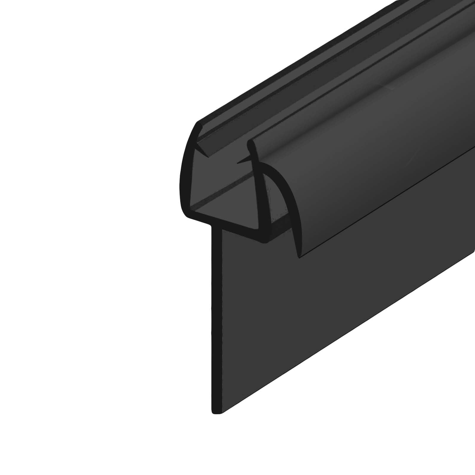 750mm Glass Shower Door Rubber Seal Strip Gap 6 mm Black