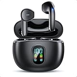 イヤホン Bluetooth ワイヤレスイヤホン 【3g超軽量&数字LEDディスプレイ残量表示】 ブルートゥース イヤフォン CVC8.0ノイズキャンセリング Hi-Fi音質 長時間連続再生 自動ペアリング 瞬時接続 左右分離型 両耳 IPX7防水 Siri ゲームモード テレワーク/通勤/通学/WEB会議iPhone/Android対応