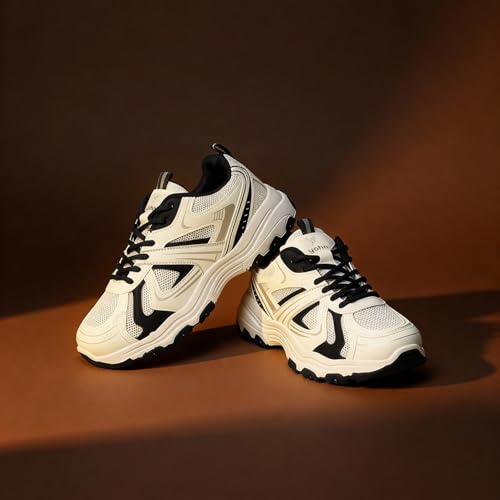 Image of YOHO Tempo Chunky Sneakers for Women|Stylish & Lightweight Casual Sports Shoes for Woman /Girls |Walking, Running, Gym & Everyday Use -0705