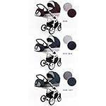 Kinderwagen Alu Way, 3 in 1 - Set Wanne Buggy Babyschale Autositz (Indygo)