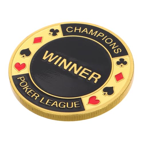 ibasenice Poker Card Protectors Poker Accessories Lucky Horseshoe Coin Vintage Card Protector