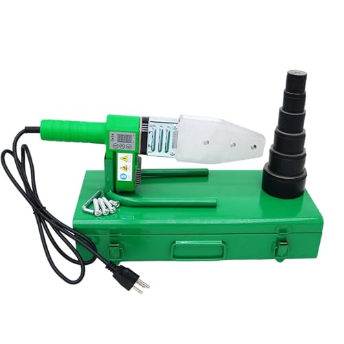 Image of JARYANNIX 110V Plastic Water Pipe Welder with Digital Display, Pipe Welding Machine for PP/PP-R/PE/PP-C, Fusion Welder with 0.79"/0.98"/1.26"/1.58"/1.97"/2.48" Die Head