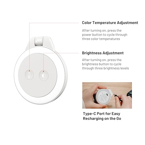 Lampe selfie MagSafe PGYTECH à trois modes LED pour vidéo
