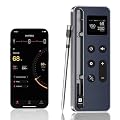 Paneceia Wireless Meat Thermometer Digital 800FT Long Range Food Thermometer with Bluetooth, Cooking Thermometer for Remote Temp Monitoring of BBQ, Oven, Grill, Smoker, Air Fryer, iOS & Android App