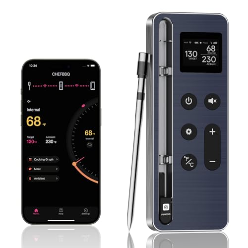 Thermomètre à viande connecté Paneceia sans fil pour éviter les surcuissons